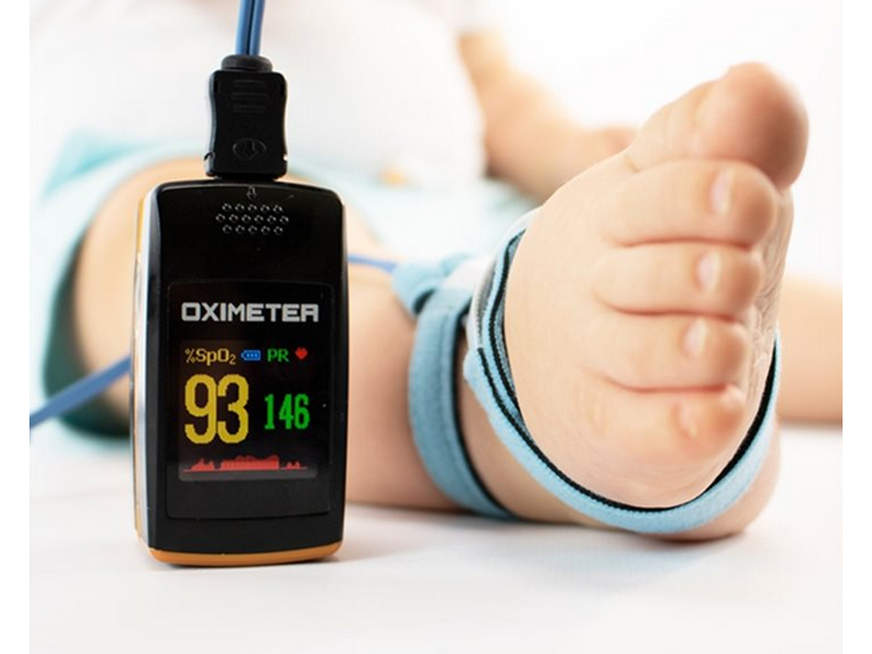 Oxymètre de Pouls/Saturomètre Digital avec Capteur Déporté Bande Velcro Pied Nourrisson Creative - Vendu à l'unité - KITPC60E-V