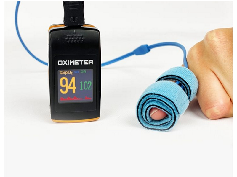 Oxymètre de Pouls/Saturomètre Digital avec Capteur Déporté Bande Velcro Pied Nourrisson Creative - Vendu à l'unité - KITPC60E-V