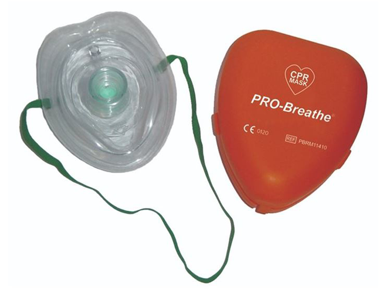 Masque RCP Réanimation Cardio-Pulmonaire PRO-Breathe - Etui Rigide - Boîte de 12