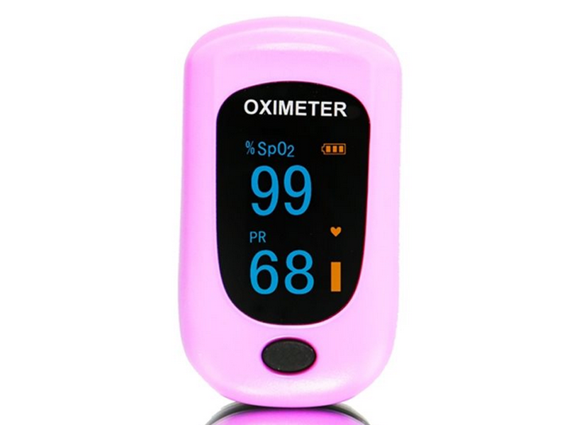 Oxymètre de Pouls / Saturomètre Digital Creative Rose avec Etui de Transport Orange Offert - Vendu à l'unité - PC-60B1PK