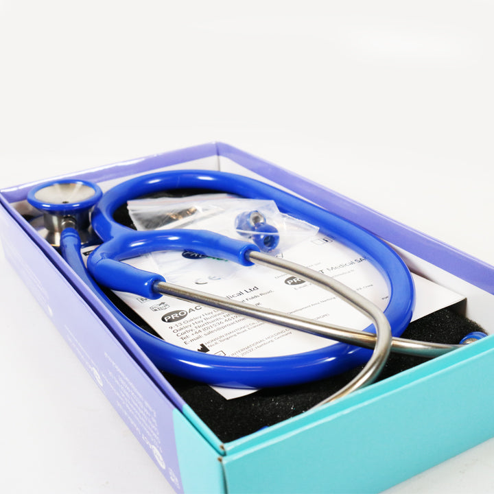 Stéthoscope Médecin PROACT - Double Pavillon - Bleu - Vendu à l'unité - PRST1011