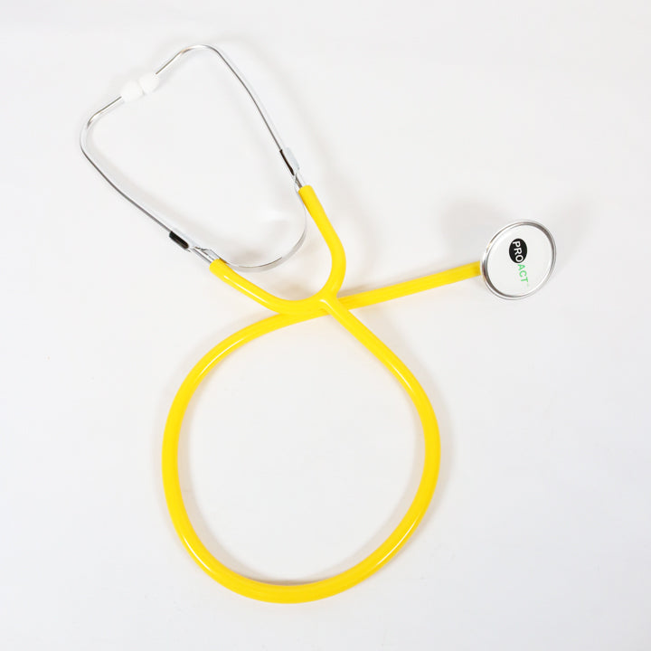 Stéthoscope Infirmier PROACT - Simple Pavillon - Léger - Jaune - Vendu à l'unité - PRST1434
