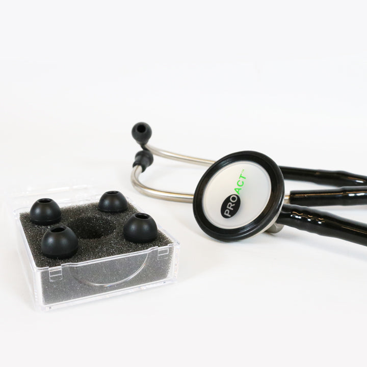 Stéthoscope Cardiologie PROACT sensible à la pression - Simple Pavillon - Noir - Vendu à l'unité - PRST7047