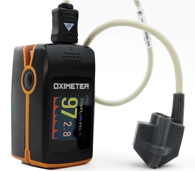 Oxymètre de Pouls/Saturomètre Digital avec Capteur Déporté Silicone Pédiatrique Creative - Vendu à l'unité - KITPC60E-SP