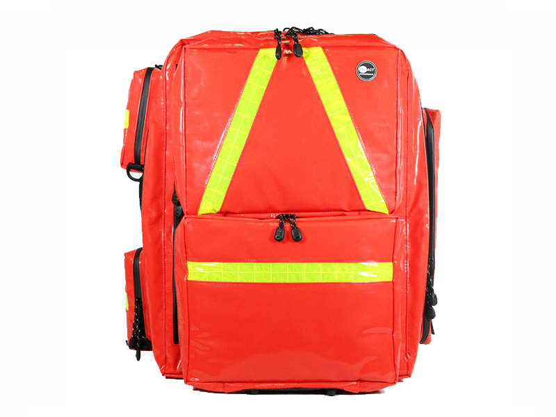 Sac à dos d'Urgence Deluxe PROACT™ en PVC - Dimensions 52,5 x 28 x 55 cm - 48 litres - Rouge