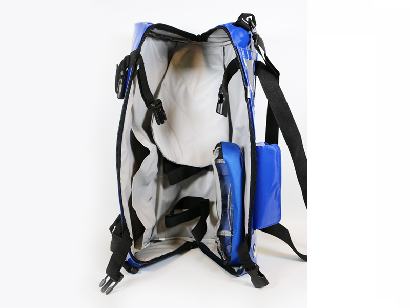 Sac d'Oxygénothérapie PROACT™ en PVC - Dimensions 56 x 22 x 22 cm - 19 litres - Bleu