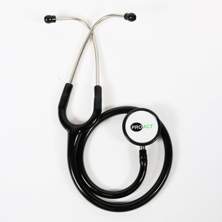 Stéthoscope Médecin PROACT - Double Pavillon - Noir - Vendu à l'unité - PRST1017